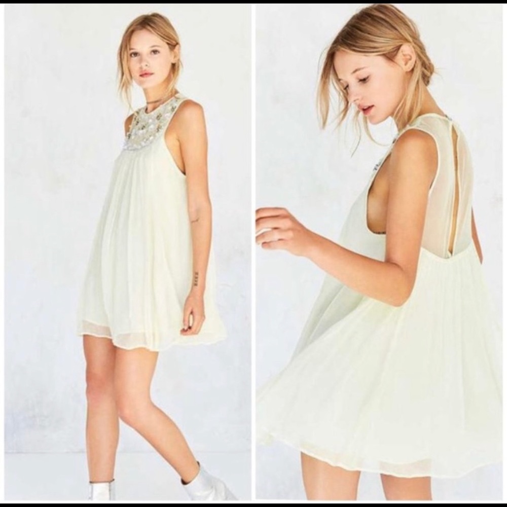 Urban Outfitters Embellished Chiffon Mini Dress - Picture 6 of 6